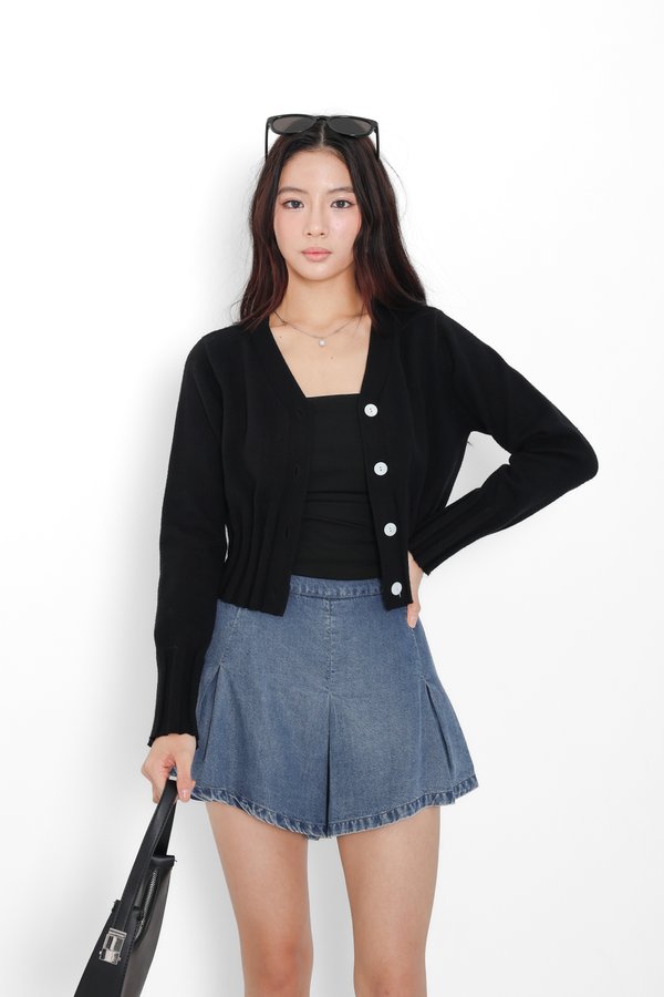 (PREORDER) *TPZ* WILLOW SOFT KNIT CARDIGAN IN BLACK