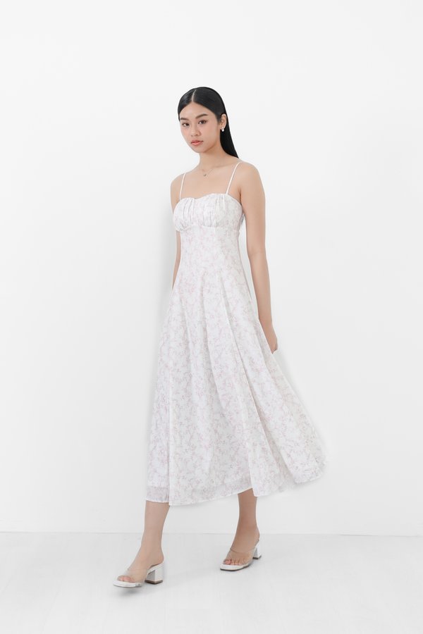 (PREORDER) *TPZ* ALLURE FLOWY MAXI DRESS IN TOILE DE RIBBON BABY PINK