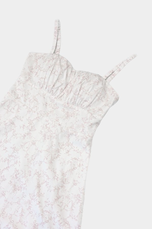 *TPZ* MINI DESSA SCRUNCHIE DRESS 2.0 IN TOILE DE RIBBON SOFT PINK