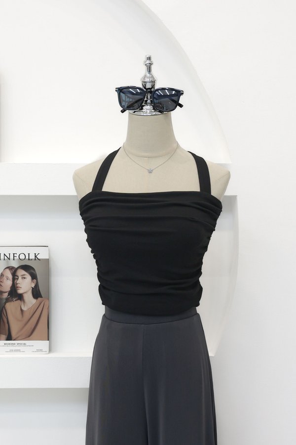 *TPZ* PERFECT MULTI RIBBON TOP IN BLACK