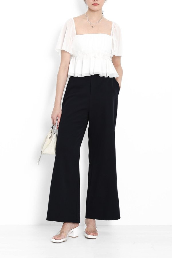 *TPZ* ROSA HIGH WAISTED PANTS (REGULAR) IN BLACK