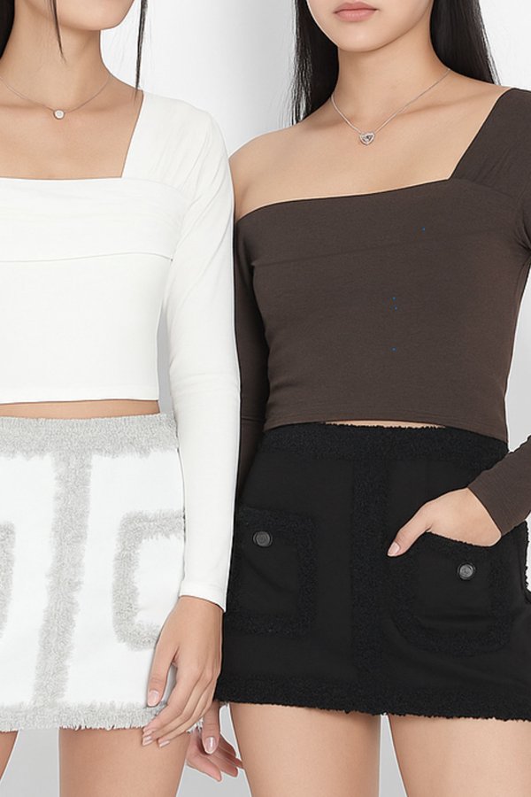 (PO ETA: EARLY JULY) *TPZ* PERFECT ON SHOULDER LONG SLEEVES TOP IN FRIGGIN' BROWN