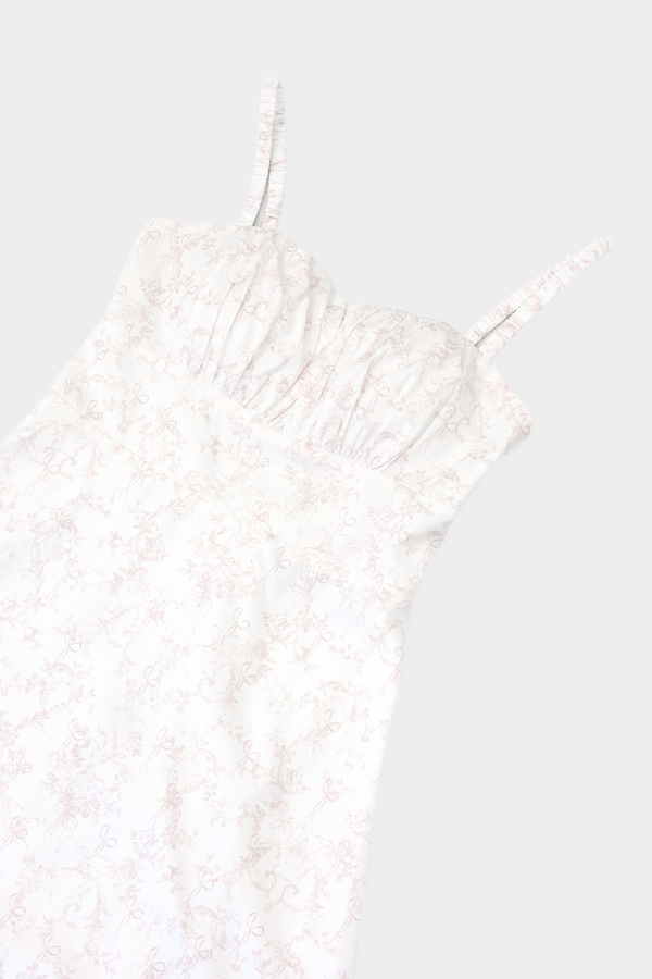 (PREORDER) *TPZ* MINI DESSA SCRUNCHIE DRESS 2.0 IN TOILE DE RIBBON SOFT PINK