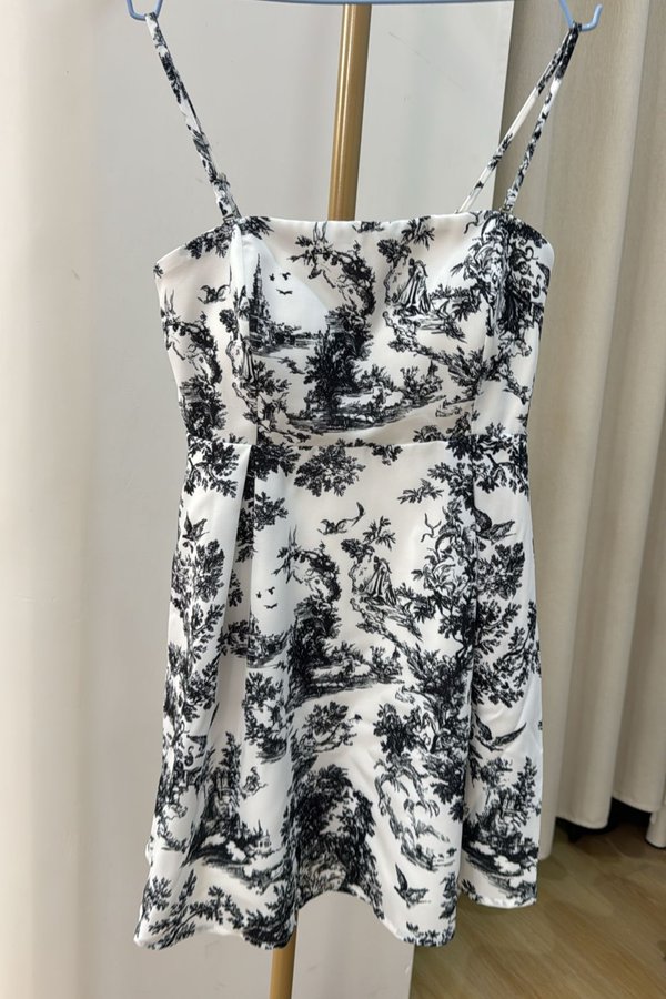 (PO ETA: END JULY) *TPZ* ELLA DRESS ROMPER (WITH DETACHABLE SHORTS) IN TOILE DE PARADISE WHITE