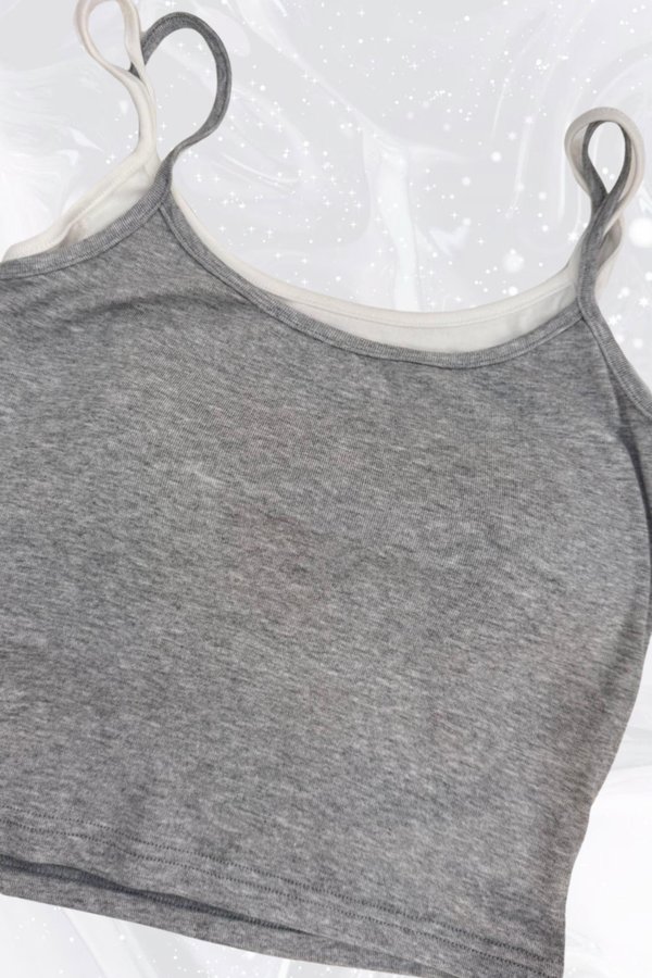 (PO ETA: MID JULY) *TPZ* PERFECT FAUX 2 PIECE IN GREY/WHITE