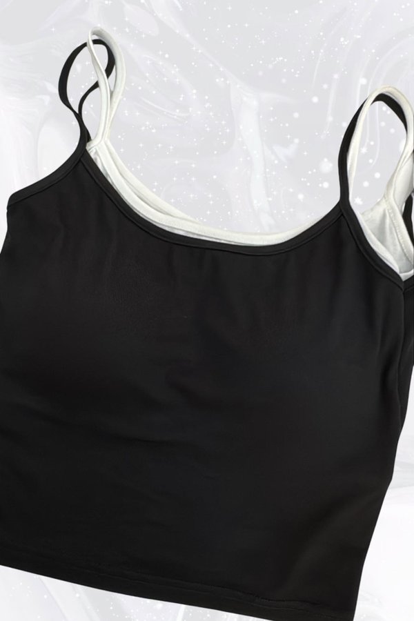 (PO ETA: MID JULY) *TPZ* PERFECT FAUX 2 PIECE IN BLACK/WHITE