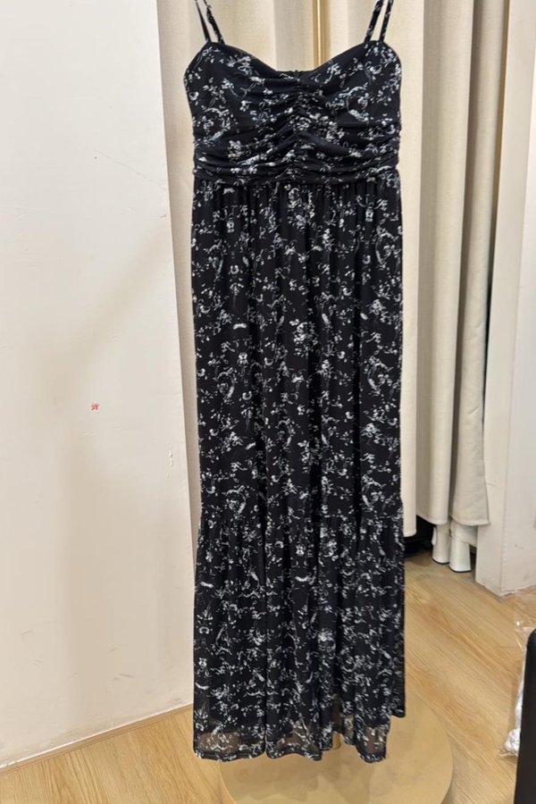 (PO ETA: MID JULY) *TPZ LUXE MESH* DIORA DROP HEM MAXI 3.0 IN TOILE DE RIBBON BLACK