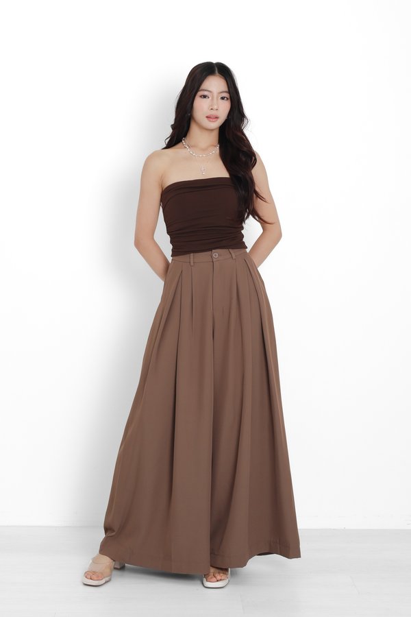 (NOT IN USE) *TPZ* VALORA HIGH WAISTED PANTS 2.0 (PETITE) IN TOFFEE