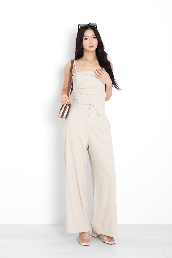 (PO ETA: END JULY) *TPZ* STONE LINEN PANTS (REGULAR) IN LINEN BEIGE