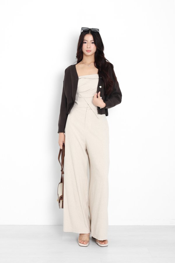 (PO ETA: END JULY) *TPZ* STONE LINEN PANTS (PETITE) IN LINEN BEIGE