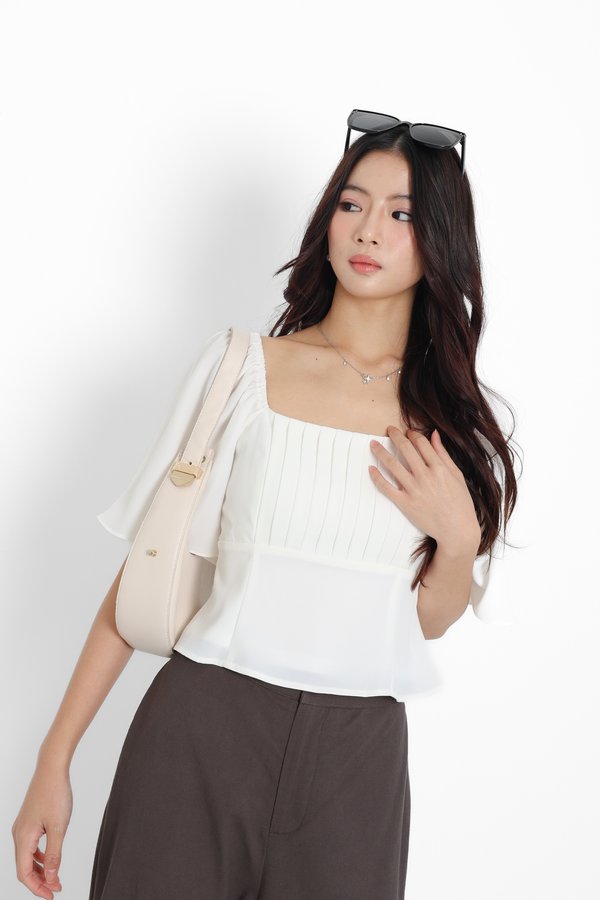 (PO ETA: END JULY) *TPZ* AURA FLUTTER TOP 2.0 IN WHITE