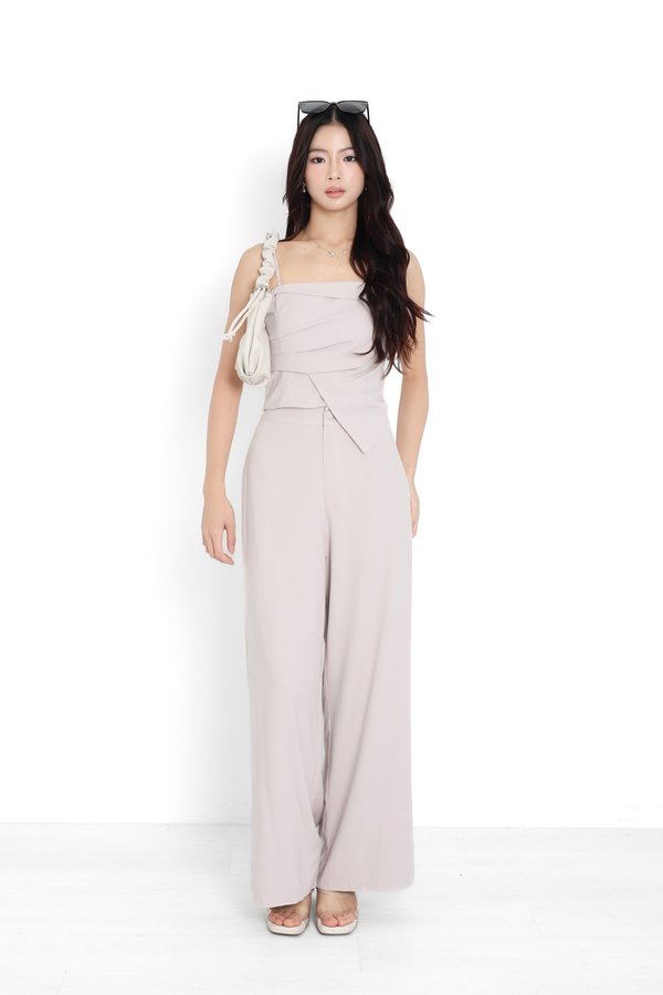 (PO ETA: END JULY) *TPZ* STONE LINEN PANTS (PETITE) IN LILAC GREY