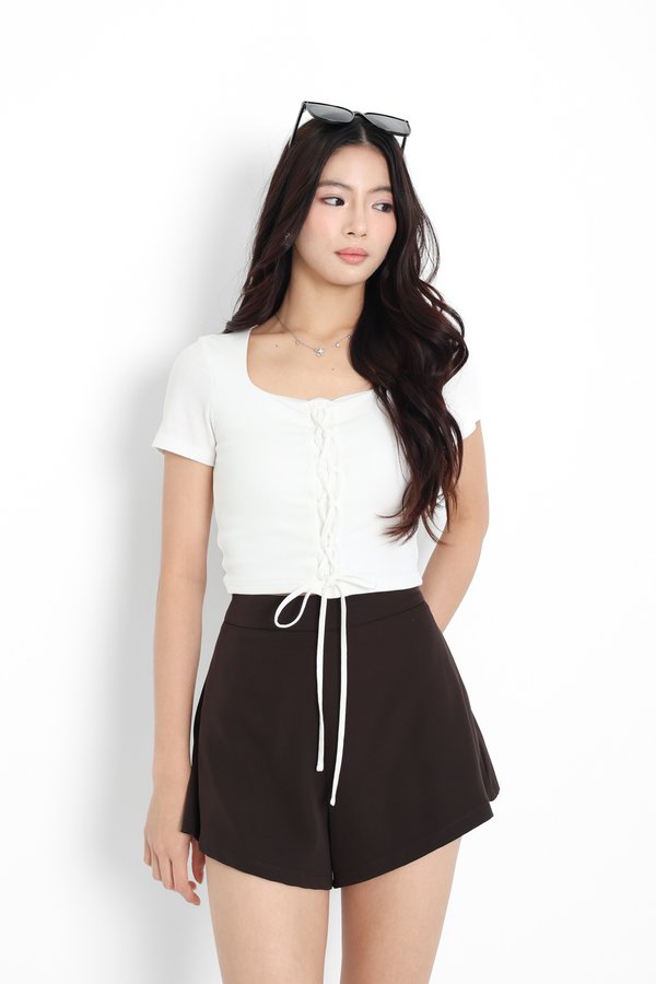 *TPZ* PERFECT CORSET BASIC TOP IN WHITE