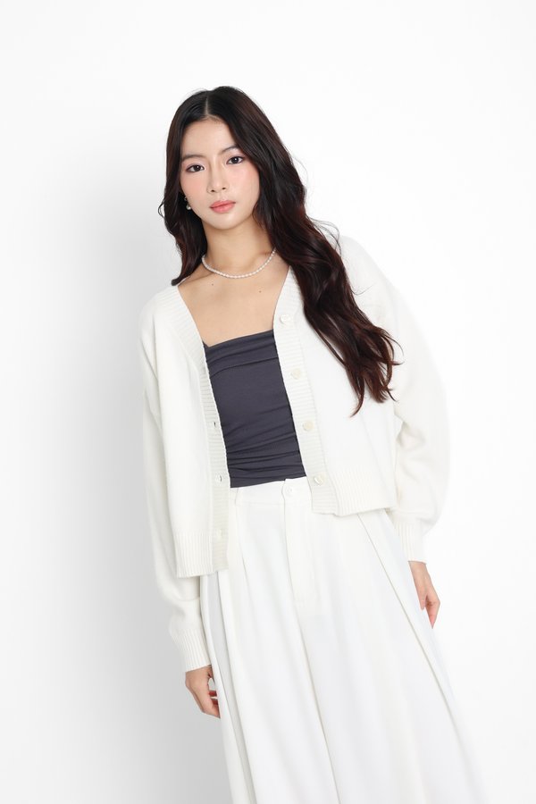 *TPZ* MISTLETOE KNIT CARDIGAN 2.0 IN CREAM