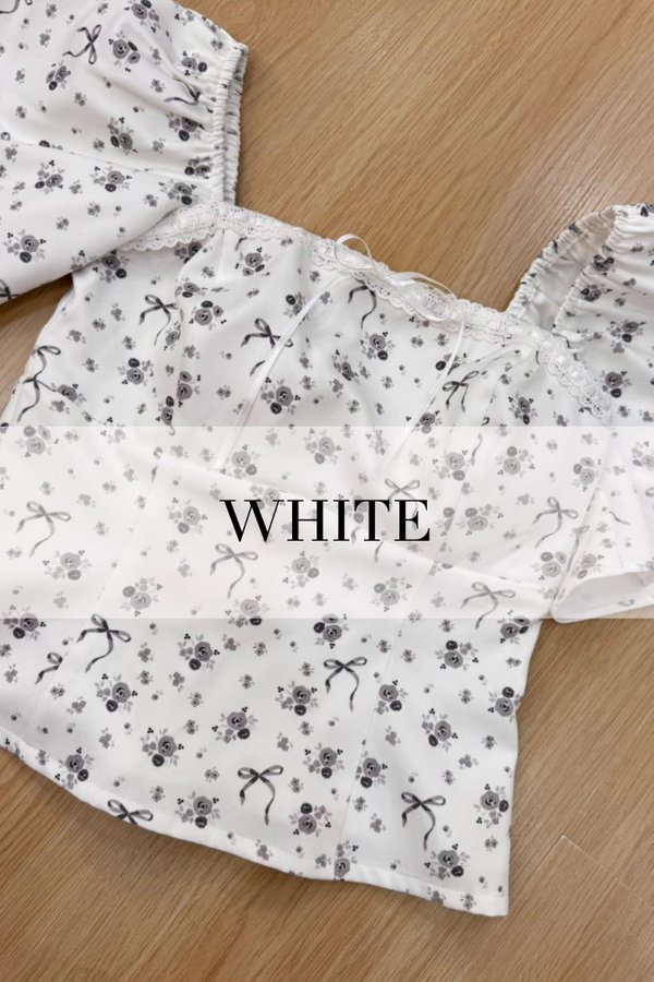(PO ETA: END AUG) *TPZ* DIORE LACE FLUTTER TOP IN WHITE
