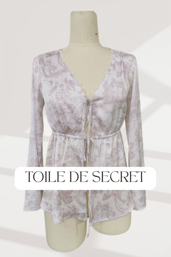(PO ETA: END SEPT) *TPZ LOUNGE* DAWN TPZ SATIN KIMONO IN TOILE DE SECRET (MULTIPLE COLOURS)