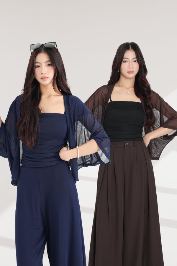 *TPZ LUXE MESH* ALL DAY MESH KIMONO (MUTLIPLE SOLID COLOURS)