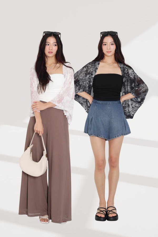 *TPZ LUXE MESH* ALL DAY MESH KIMONO (MULTIPLE PRINT COLOURS)
