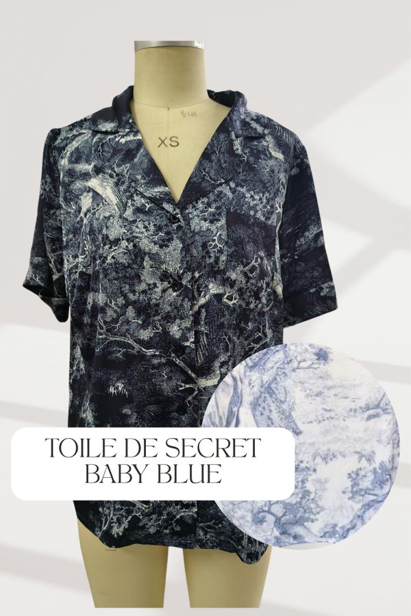 (PO ETA: END SEPT) *TPZ LOUNGE* THE SUN TPZ SATIN UNISEX SHIRT IN TOILE DE SECRET (MULTIPLE COLOURS)