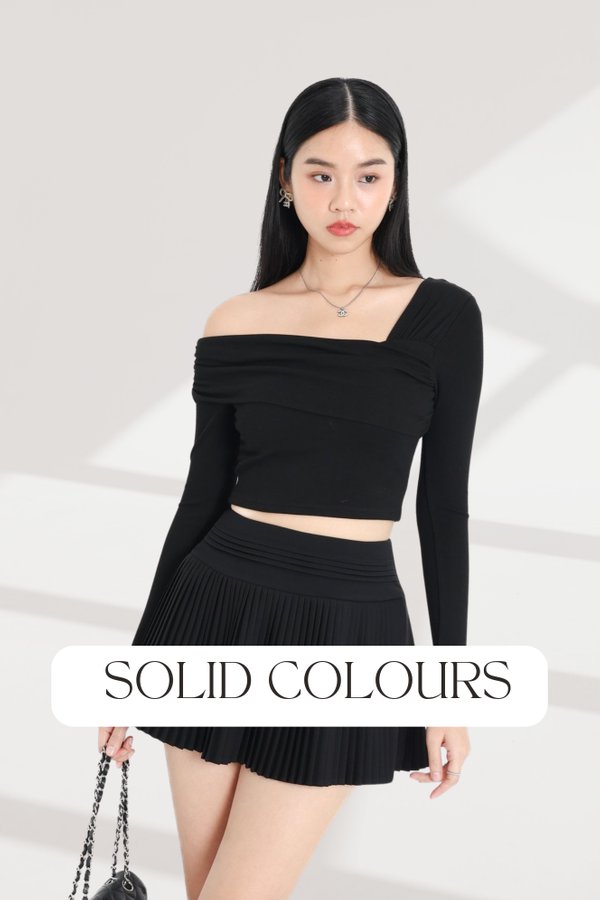 (PO ETA: END SEPT) *TPZ LUXE MESH* PERFECT ON SHOULDER TOP IN SOLID (MULTIPLE COLOURS)