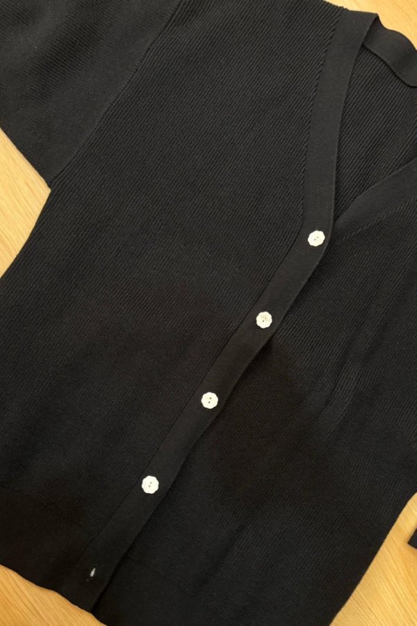 (PO ETA: END JULY) *TPZ* SLUSH OVERSIZED SOFT KNIT CARDIGAN IN BLACK
