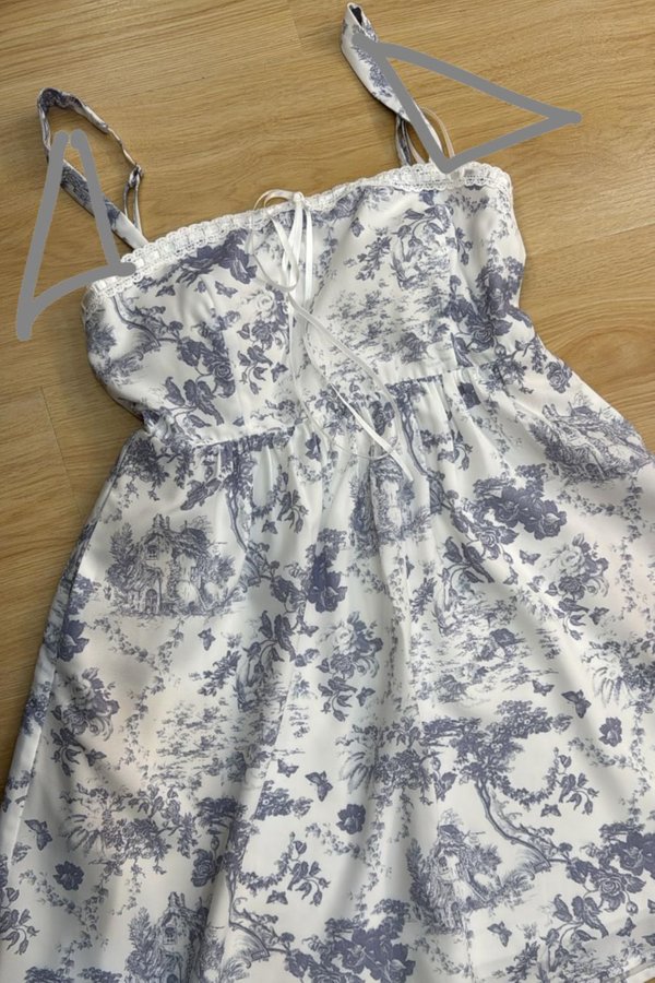 (PO ETA: END AUG) *TPZ* MINI DIORETTE FLUTTER DRESS ROMPER (WITH DETACHABLE SHORTS) IN TOILE DE ROMANCE SOFT LILAC