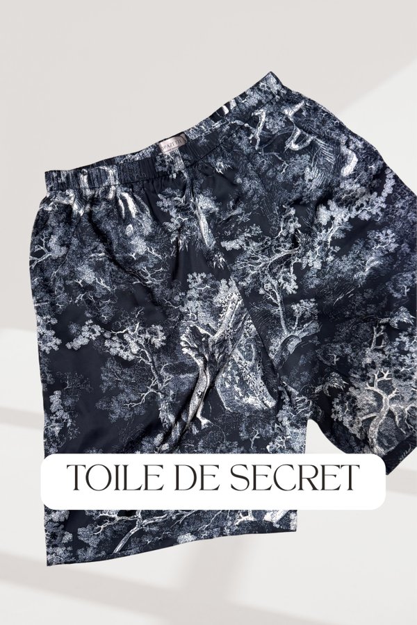 (PO ETA: END SEPT) *TPZ LOUNGE* THE SUN TPZ SATIN UNISEX BERMS IN TOILE DE SECRET (MULTIPLE COLOURS)