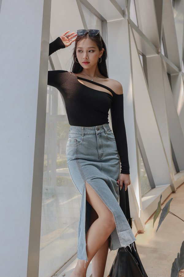 *TPZ* ECLIPSE PADDED KNIT TOP (MULTIPLE COLOURS)