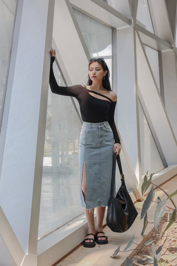 *TPZ* ECLIPSE PADDED KNIT TOP (MULTIPLE COLOURS)