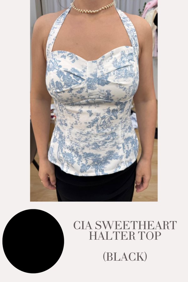 (PO ETA: END AUG) *TPZ* CIA SWEETHEART HALTER TOP IN BLACK