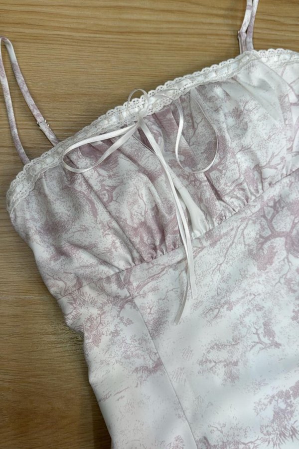 (PO ETA: END AUG) *TPZ* DIORELIA LACE RIBBON MAXI DRESS IN TOILE DE SECRET SOFT LILAC