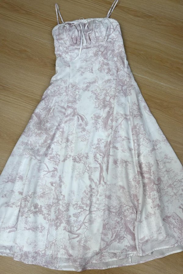 (PO ETA: END AUG) *TPZ* DIORELIA LACE RIBBON MAXI DRESS IN TOILE DE SECRET SOFT PINK