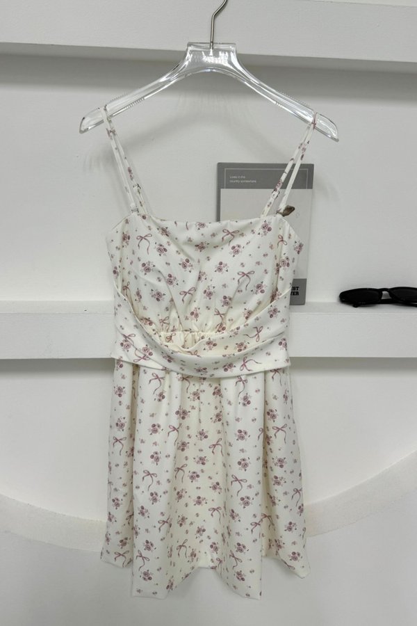 (PO ETA: END JULY) *TPZ* LUNE BUBBLE DRESS ROMPER (WITH DETACHABLE SHORTS) IN JARDIN DE RIBBON PINK