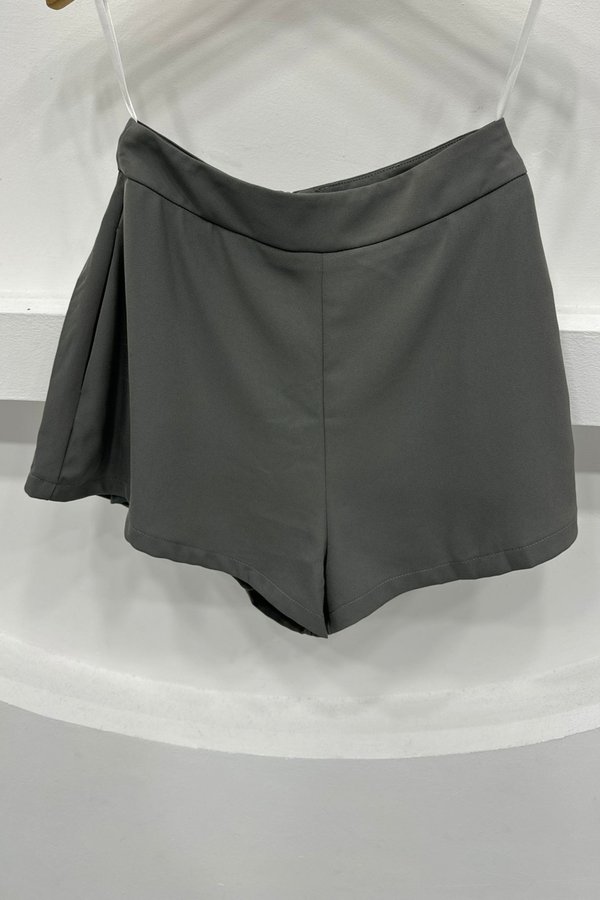 (PO ETA: MID JULY) *TPZ* TIA HIGH WAISTED SHORTS IN ELEPHANT GRAY