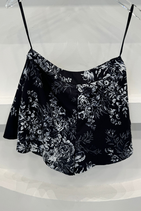 (PO ETA: MID JULY) *TPZ* TIA HIGH WAISTED SHORTS IN TOILE DE FORTUNE BLACK TOILE