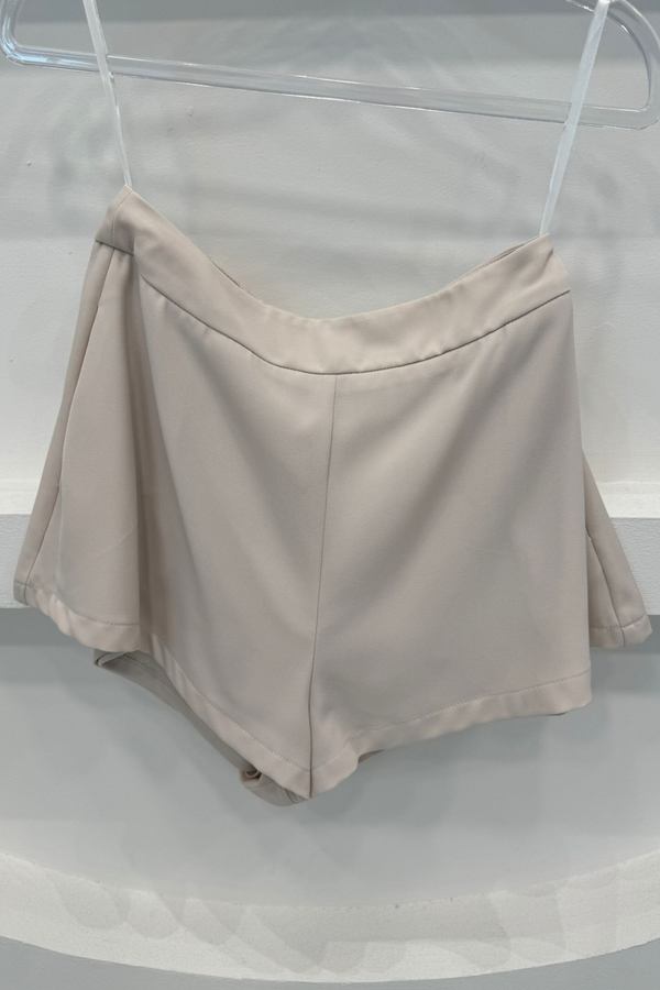 (PO ETA: MID JULY) *TPZ* TIA HIGH WAISTED SHORTS IN IVORY PEARL