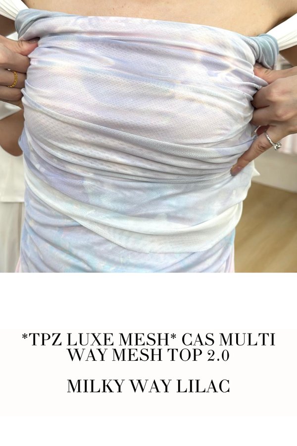 (PO ETA: END AUG) *TPZ LUXE MESH* CAS MULTI WAY MESH TOP 2.0 IN MILKY WAY LILAC