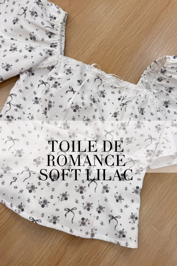 (PO ETA: END AUG) *TPZ* DIORE LACE FLUTTER TOP IN TOILE DE ROMANCE SOFT LILAC