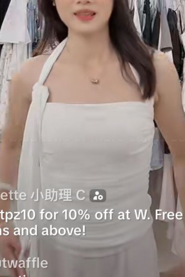 (PO ETA: END AUG) *TPZ LUXE MESH* CAS HALTER RIBBON TOP IN WHITE