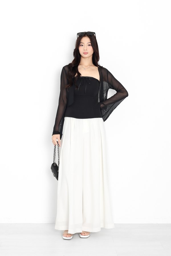 (PO ETA: END AUG) *TPZ LUXE MESH* FAIRY CARDIGAN 2.0 IN BLACK