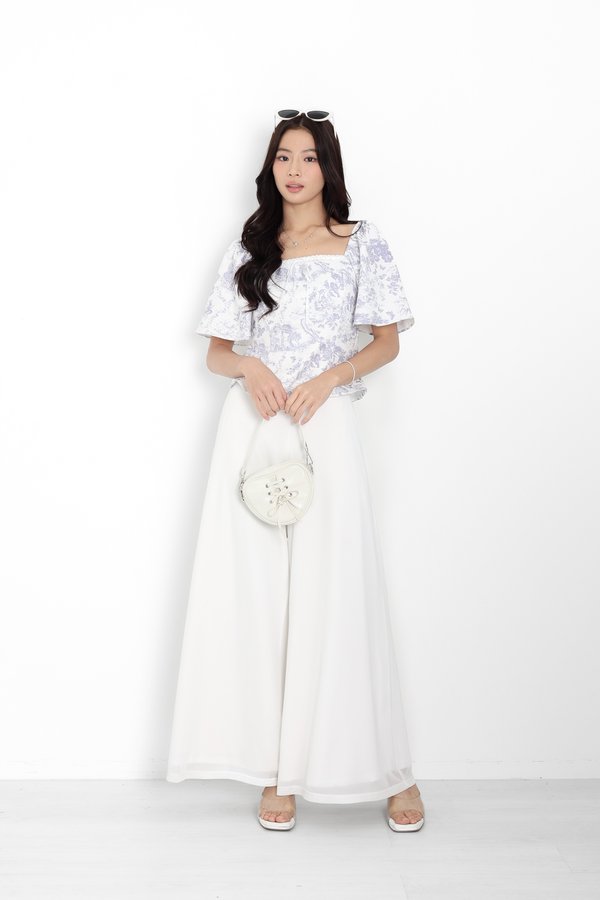 (PO ETA: END AUG) *TPZ* DIORE LACE FLUTTER TOP IN TOILE DE ROMANCE SOFT LILAC