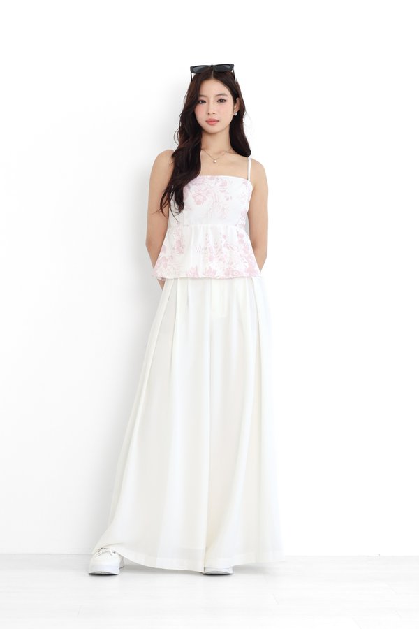 (PO ETA: END AUG) *TPZ* KAIA BABYDOLL LACE STRAPS TOP IN TOILE DE FORTUNE PINK