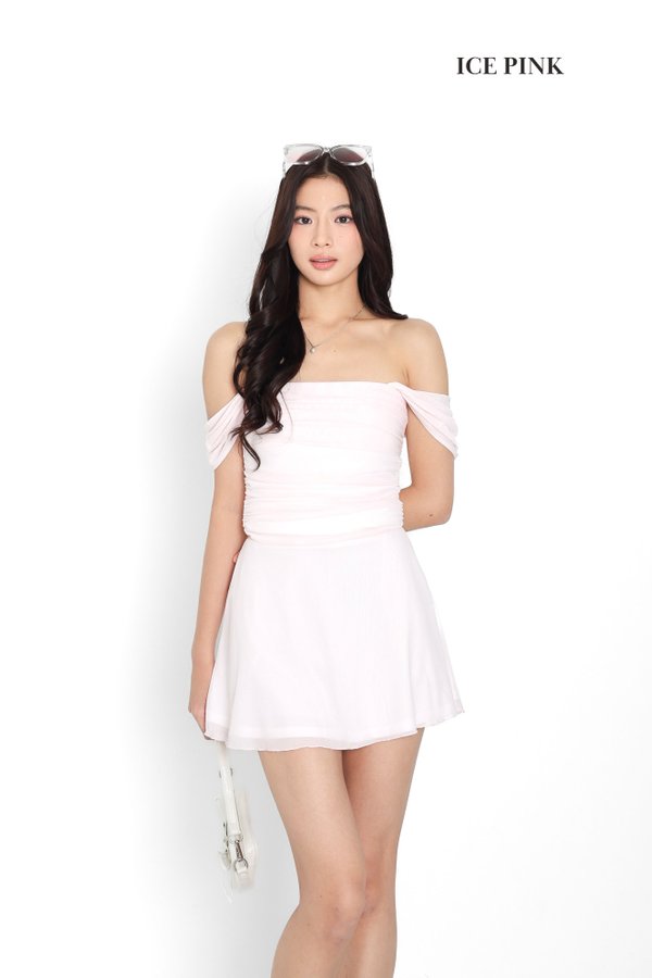 (PREORDER) *TPZ LUXE MESH* STELLA MESH SKORTS (MULTIPLE COLOURS)