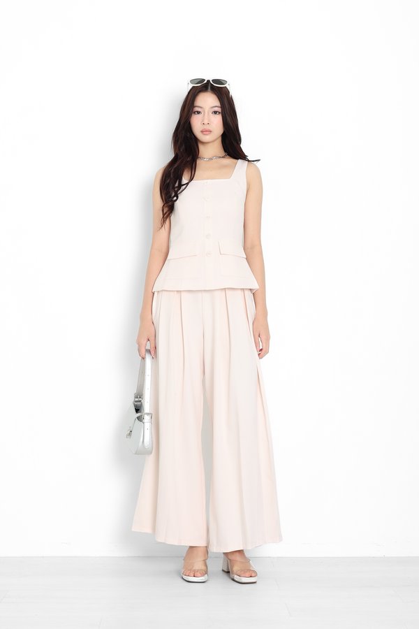 *TPZ* CARA CARGO TOP IN CHAMPAGNE PEARL