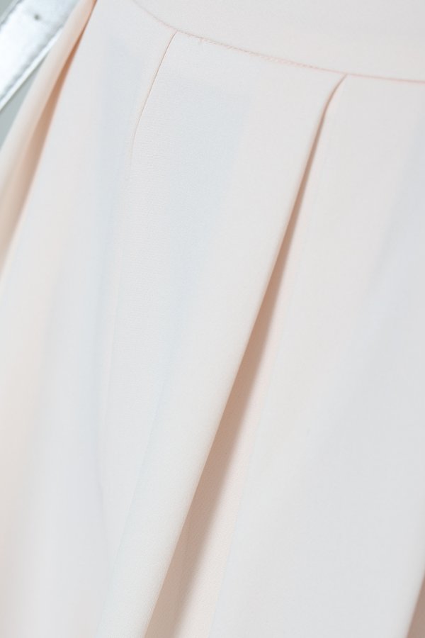 *TPZ* KALA HIGH WAISTED PLEATED PANTS (REGULAR) IN CHAMPAGNE PEARL