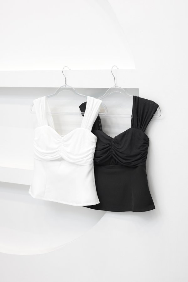 *TPZ LUXE MESH* ESME TOP (MULTIPLE COLOURS)