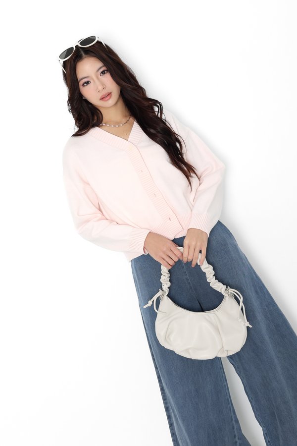 *TPZ* MISTLETOE KNIT CARDIGAN 2.0 IN ICE PINK