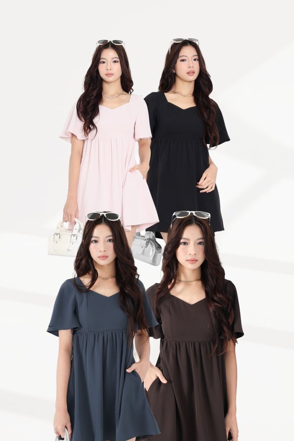 *TPZ* DIAVA BABYDOLL PADDED DRESS 2.0 (MULTIPLE COLOURS)