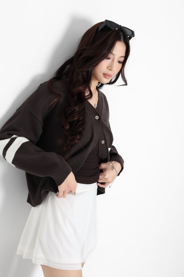 (PREORDER) *TPZ ICONKNIT* MISTLETOE 3.0 OVERSIZED VARSITY CARDIGAN (MULITPLE COLOURS)
