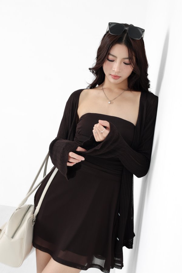 (PO ETA: MID OCT) *TPZ* ELOWEN CABLE KNIT CARDIGAN IN FRIGGIN BROWN